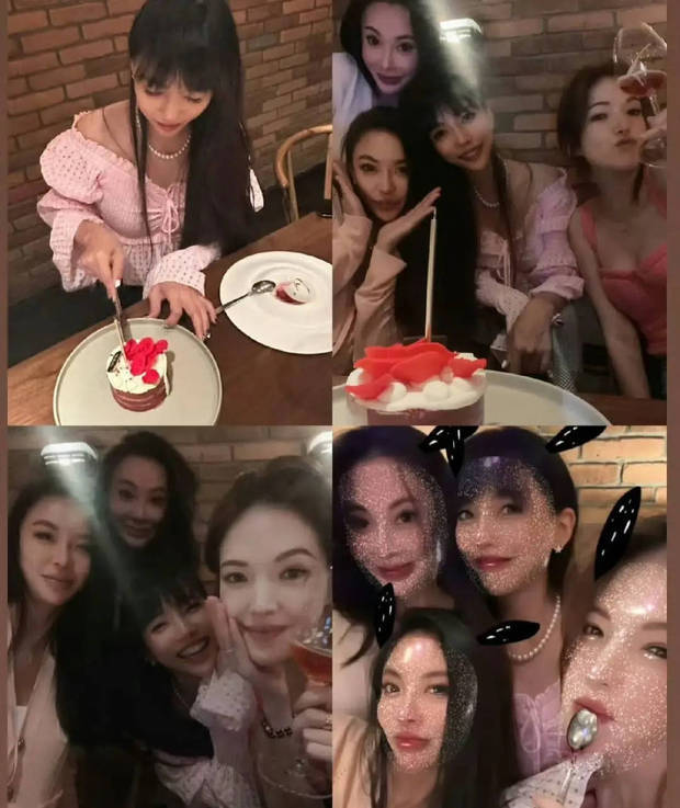 许玮甯晒照为李靓蕾庆生，隔空亲亲画面超有爱封面图